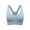 Blue, variant on Sports Bras for Women Plus Size Racerback Wireless Adjustable Strap Bralettes Workout Running Yoga Bra