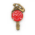 thumbnail image 1 of Corte de papel de China Tiger animal del Zodiaco Broche broche broche broche Metal retro, 1 of 3