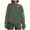 A Army Green, variant on Women's Sweatshirt Fleece Lined Merry Christmas Graphic Pullover Long Sleeve Crewneck Tops Holiday Party Wear Casual Blouse