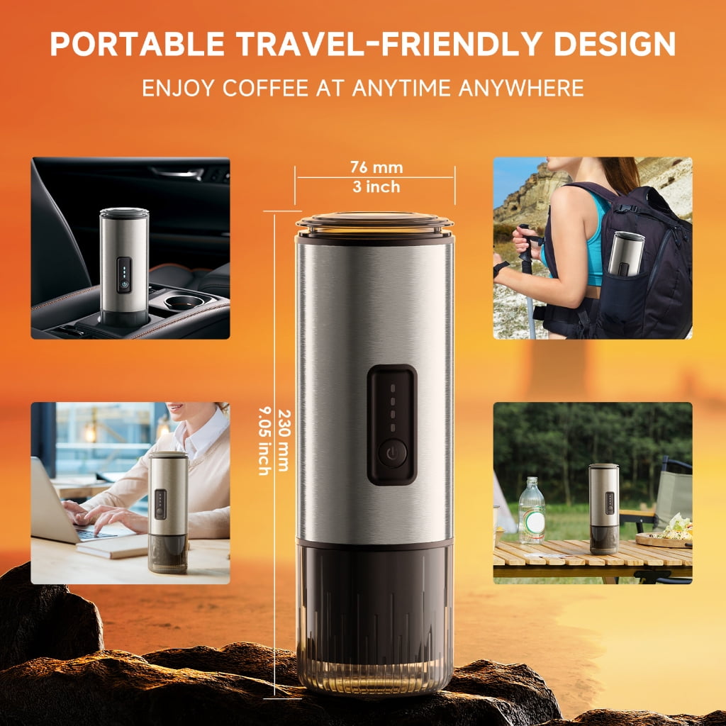 PatungKu Dense Rustless Coffee Maker combined Plan Constructed In Rechargeable Battery for Outdoor Telecommute