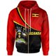 thumbnail image 3 of Sudadera con capucha africana con la bandera del país de UGANDA, sudaderas unisex con estampado 3D, ropa de calle unisex 2024, sudadera con capucha y cremallera, chaqueta informal, ropa de chándal, 3 of 5