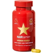 HAIRtamin Advanced Formula Supplement for Hair Health – With Biotin, Vitamins & Antioxidants – 100% Vegan, 1-Month Supply – For Women & Men