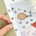 thumbnail image 3 of 32Pcs 8 Colors Rhinestone European Beads: Stainless Steel Round Loose Beads for DIY Crafts Bracelet Necklace Jewelry Hole: 3mm Colorful DIY, 3 of 6