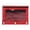 Red, variant on Huiing Red Mesh Zipper Pencil Pouch for Binders, Heavy-Duty Canvas Quick-View Mesh Pocket Mesh Stationery Bag, Multi-Use Zipper Pouch, Reinforced Metal Rings Secure 3-Ring Binder Integration