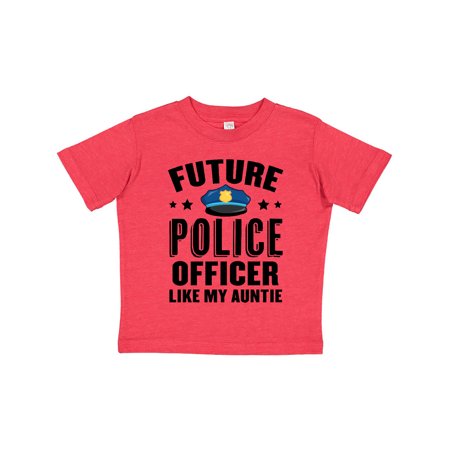 

Inktastic Future Police Officer Like My Auntie Gift Toddler Boy or Toddler Girl T-Shirt