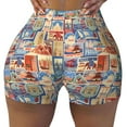 thumbnail image 2 of Fotbe Set Of Travel Vintage Shorts Sin Costuras – Shorts Deportivos de Cintura Alta para Mujer, Elásticos para Gimnasio, Yoga, Running o Ciclismo-Small, 2 of 8