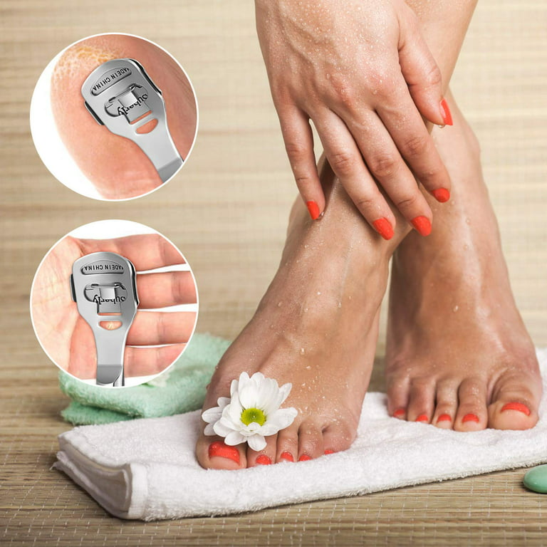 Callus Shaver, Foot Shaver Callus Remover for Feet Hand Care with Foot  File, 10pcs Blades, Foot File Head and Dead Skin Storage Cover