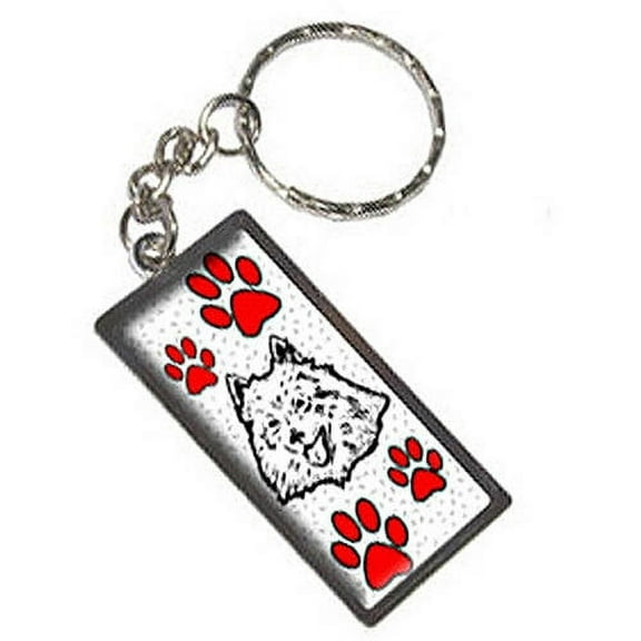 American Eskimo Dog Of Distinction Keychain Key Chain Ring