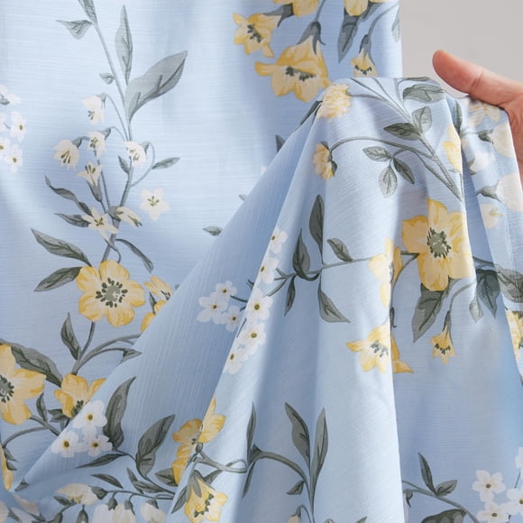 Martha Stewart Rideau de Douche Floral Meadow, Coton