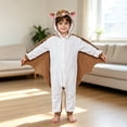 thumbnail image 2 of Otqutp Kids Unisex Hooded Jumpsuit Boys Girls Bat Wing Animal Spooky Outfit Toddler Halloween Sets Holiday Party Dress Up Clothes, 2 of 8