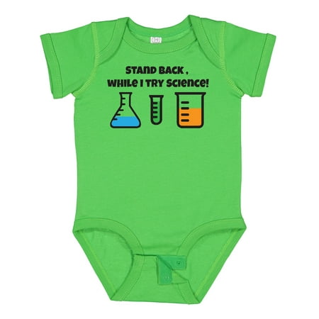 

Inktastic Stand Back While I Try Science! Boys or Girls Baby Bodysuit