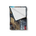 thumbnail image 2 of Medieval Soft Flannel Fleece Throw Blanket, Old Stone Street Passage Estonia Middle Ages Town Heritage Photo Art, Cozy Plush for Indoor and Outdoor Use, 60" x 80", Grey Red Brown, by Ambesonne, 2 of 5
