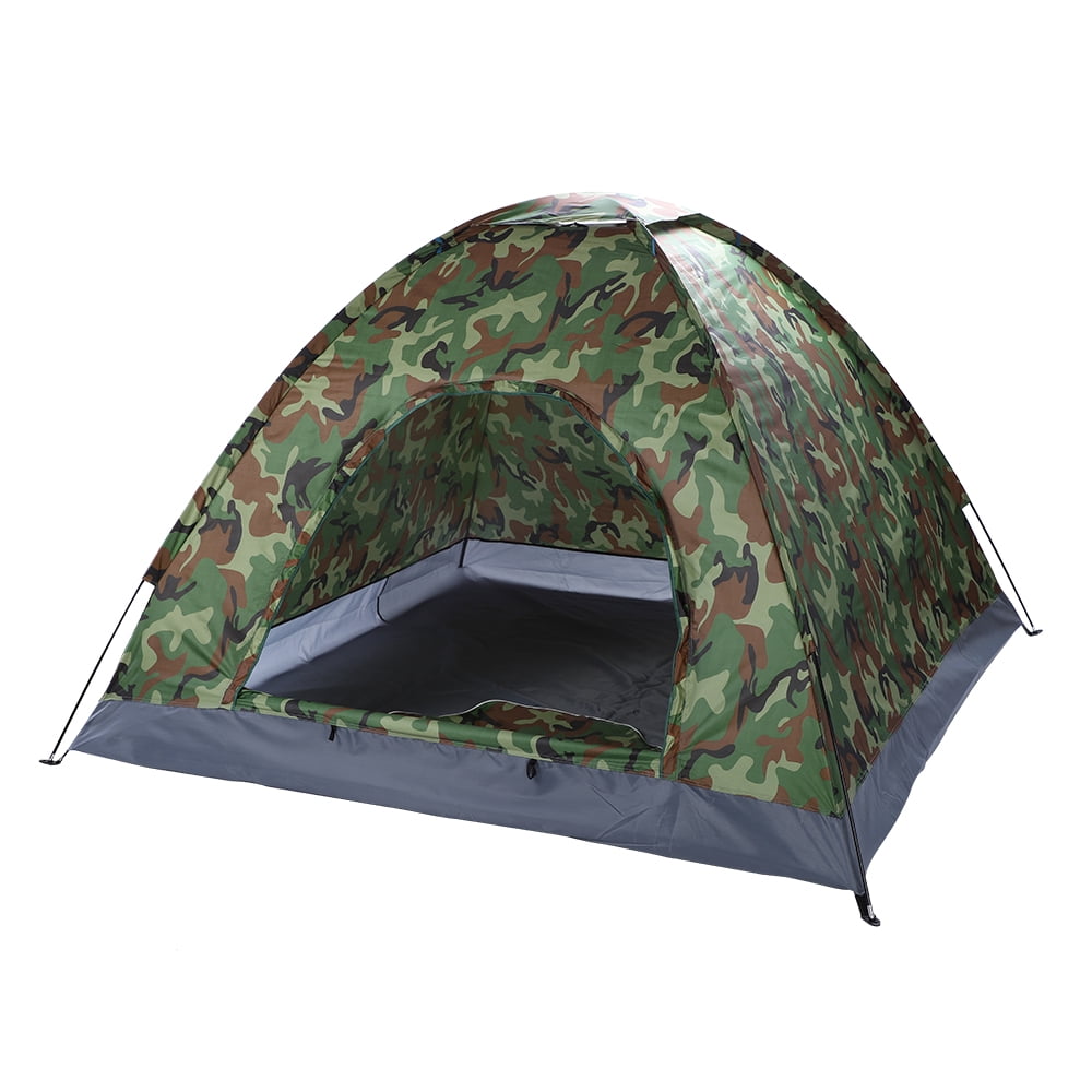 Details about   1-2 Person Family Tent Camping Backpacking Hiking Traveling Fishing Shelter Camo 