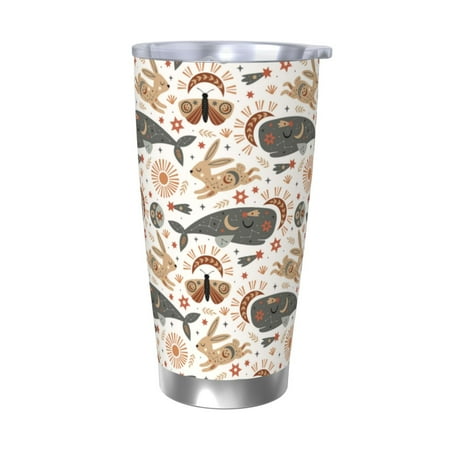 

Tideii Ramadan Whale for 20OZ Car Cup Stainless Steel Cold and Hot Cup with Lid Suitable for Outdoor and Home Unisex-Without Straw