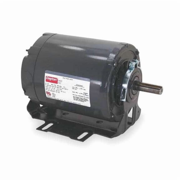 Dayton 50 Hz Motor,1/4 HP,1450,110/220,48,ODP 6XH63BA