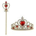 thumbnail image 1 of Accesorios para vestir princesas: Cosplay, corona, cetro, carnaval, fiesta de cumpleaños, fiesta de Halloween., 1 of 4
