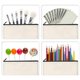 thumbnail image 3 of 10Pcs Canvas Pencil Pouch, DIY Craft Zipper Bags Blank Makeup Bags, 3 of 5