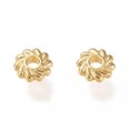 thumbnail image 2 of U8MO 100x Real 18K Gold Plated Eco-Friendly Flower Alloy Spacer Beads Craft 4.8x1.5mm, 2 of 2