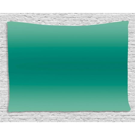 Teal Color Bedroom Ideas Ombre Tapestry, Ocean Sea Waves Inspired Light Teal Color Design for Room Decorations Digital Print, Wall Hanging for Bedroom Living Room Dorm Decor, 60W X 40L Inches, Teal, by Ambesonne ()