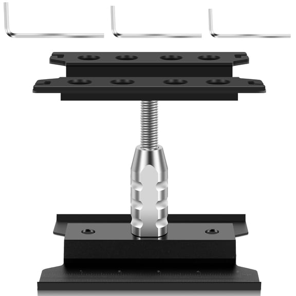 RC Car Repair Work Stand Aluminum Alloy RC Car Repair Workstation Adjustable Height RC Crawler Car Work Stand for 1/8 1/10 1/12 Scale RC Crawler Monster Truck