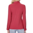 thumbnail image 2 of Camisas con botones para mujer Siliteelon, corte ajustado, color rojo XL, 2 of 9