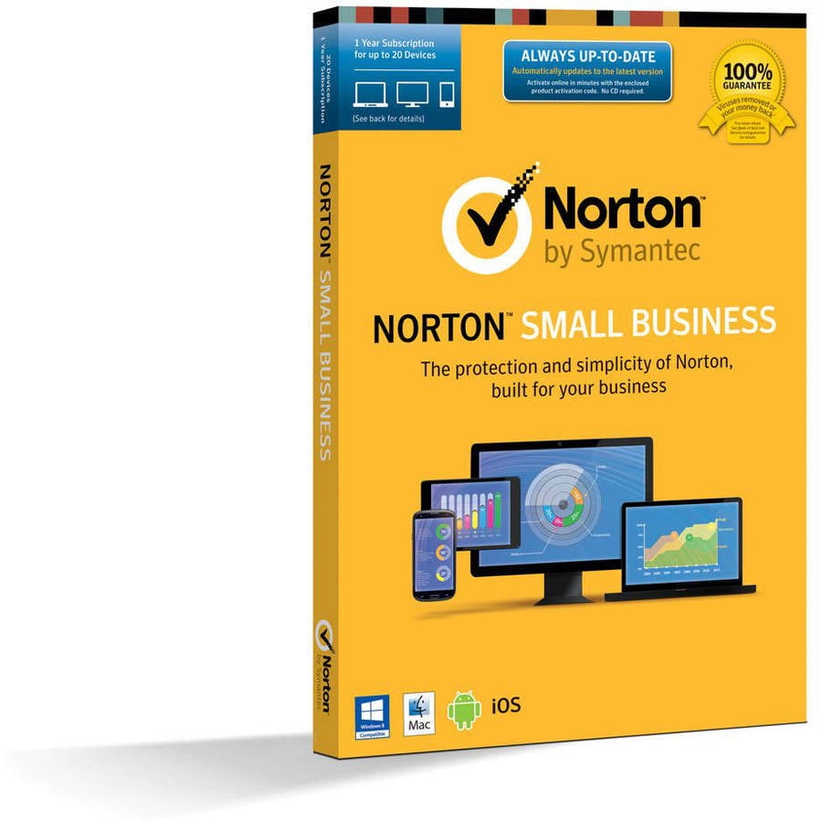 Symantec 21338046 Norton Small Business, 12 Months, 20 Devices (Email Delivery) by Symantec