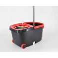 thumbnail image 5 of Spin Mop and Bucket with Wringer Set, 360° Mop and Bucket System with 2 Microfiber Mop Refills and 6"1 Extended Handle for Floor Cleaning, 5 of 6
