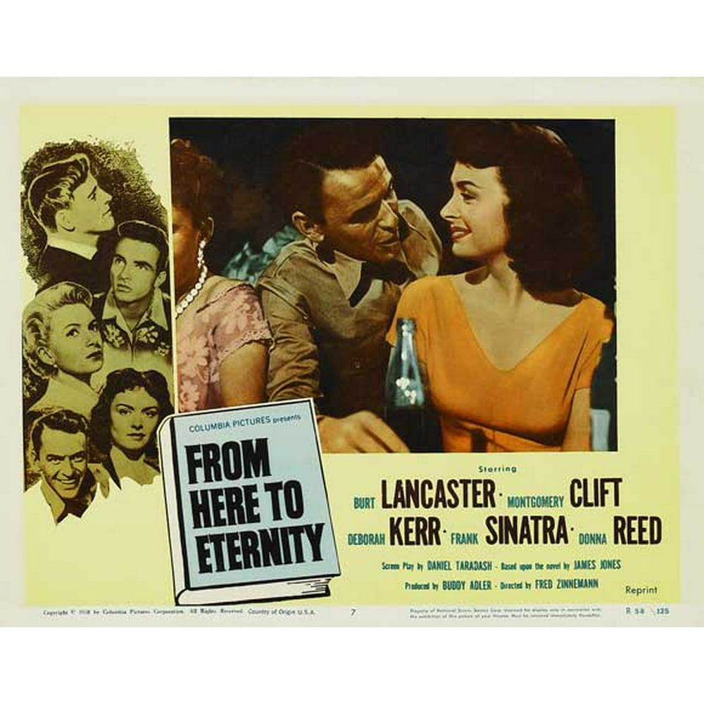 From Here To Eternity - movie POSTER (Style B) (11" x 14") (1953