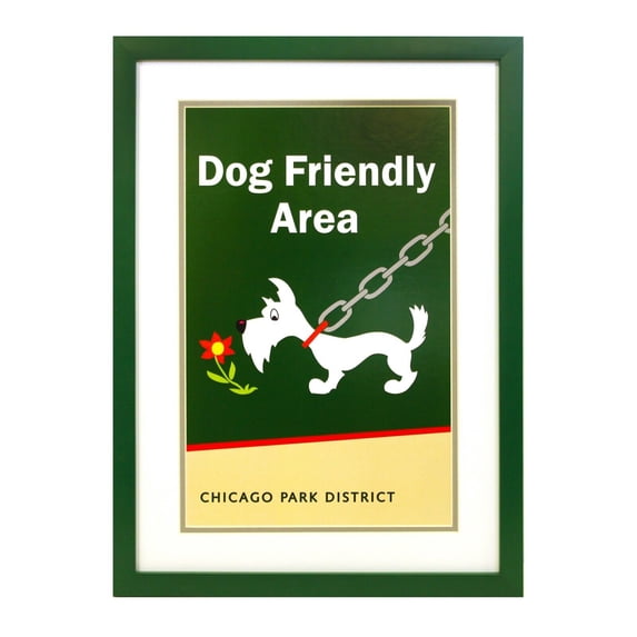 Framed Chicago Art - Chicago Transit (Dog Friendly Area)