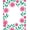Pink, Pattern 1, variant on ODIKA 4'x6' Machine Washable Non-Slip Area Rug, Floral Leaf Latch Hook Pillow Cushion Needlework Yarn High Traffic Rug, Pink, 642759
