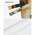 thumbnail image 7 of Tie Up Valance Curtain for Kitchen, Rural Country Vintage Sunflowers with Bee Rod Pocket Short Curtains Adjustable Tie-Up Shade Valances, Vintage Letter Window Treatment for Bathroom Living Room Bedroom, 7 of 7