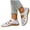 Silver, variant on Gpaecead Women Hollow Out Flat Sandals Closed Toe Breathable Adjustable Ankle Strap Plus Size Shoes Spring Summer Casual Versatile,Rose Gold