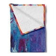 thumbnail image 2 of Jazz Music Soft Flannel Fleece Blanket, Illustration of Singer on Grunge Background Performing Singing Woman Image, Cozy Plush for Indoor and Outdoor Use, 50" x 70", Blue Purple Red, by Ambesonne, 2 of 5