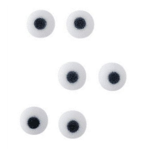 24pk Small Eyes 3/8" Edible Sugar Decoration Toppers for Cakes Cupcakes Cake Pops w. Edible Sparkle Flakes & Decorating Stickers