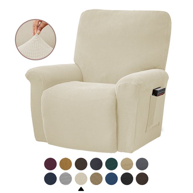 Housse de Fauteuil Inclinable Extensible Couverture Complète Couleur Unie pour LAZBOY Remplacement-Shorts