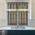 thumbnail image 3 of Tropical Kitchen Curtains Set Tier and Valance Leopard Cheetah Classic Vintage Polka Print Pattern with Romantic Spots Design Modern Fashion Abstract Texture Dynamic Aesthetic Cute Cartoon Animal Drap, 3 of 6