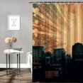 thumbnail image 2 of Autua Fireworks Graphic Print Polyester Bathroom Décor Set with Hooks 60"x72, 2 of 7