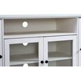 thumbnail image 4 of U-Can TV Stand for TV up to 65in with 2 Tempered Glass Doors Adjustable Panels Open Style Cabinet, Sideboard for Living Room, 4 of 7