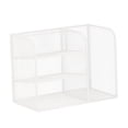 thumbnail image 3 of Organizador de escritorio con portalápices, ahorra espacio y es ideal para documentos y otros usos de oficina. Blanco, 3 of 9