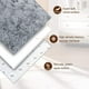 thumbnail image 2 of Alfombra TWINNIS 213 x 305 cm, felpa suave, antideslizante, gris, 2 of 8