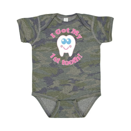 

Inktastic I Got My 1st Tooth Gift Baby Girl Bodysuit