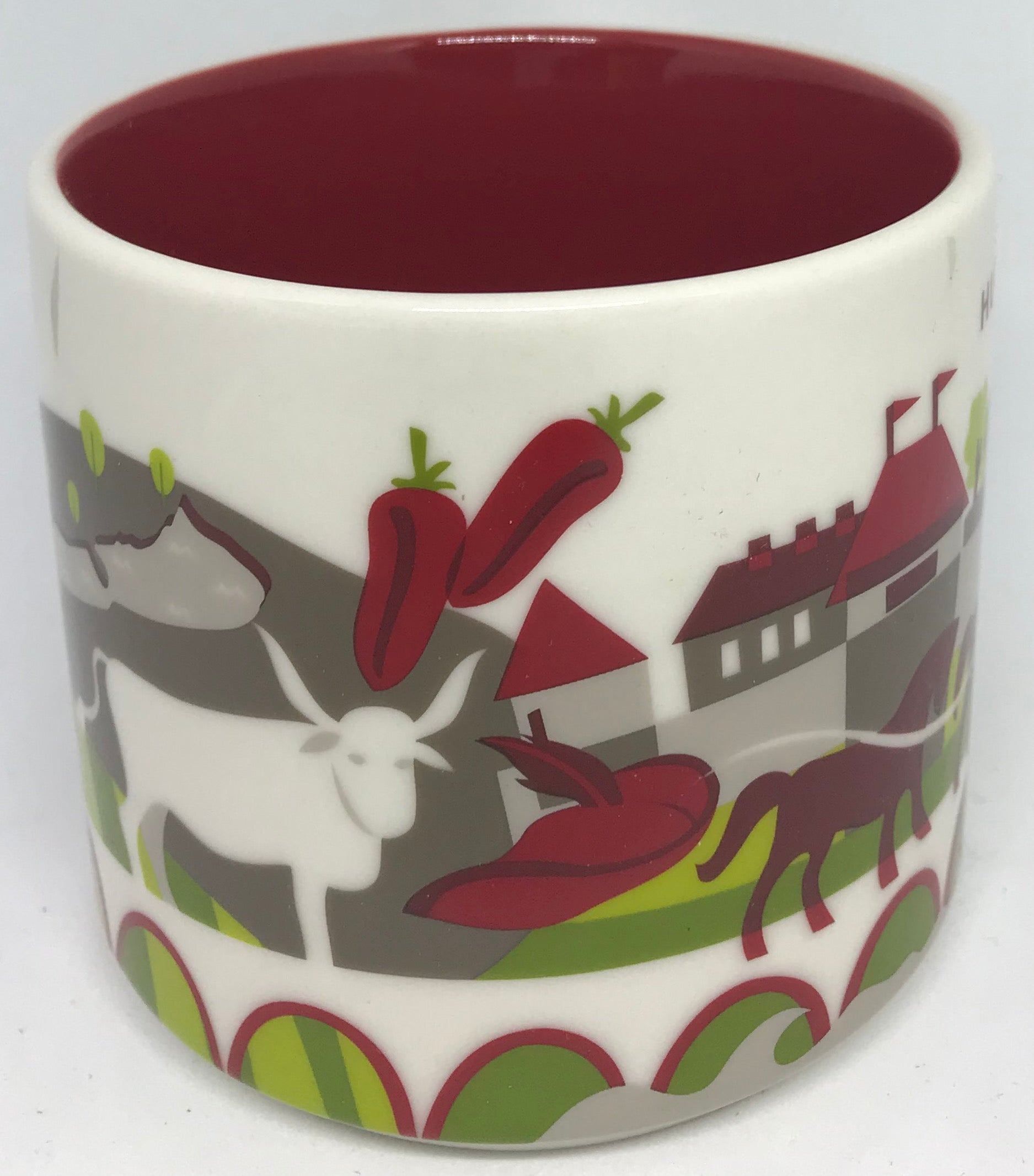 Starbucks You Are Here Collection Hungary Ceramic Coffee Mug New W