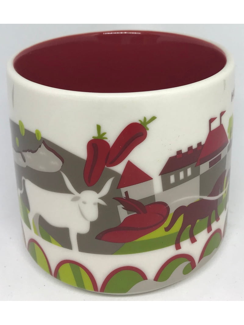 Starbucks You Are Here Collection Hungary Ceramic Coffee Mug New W
