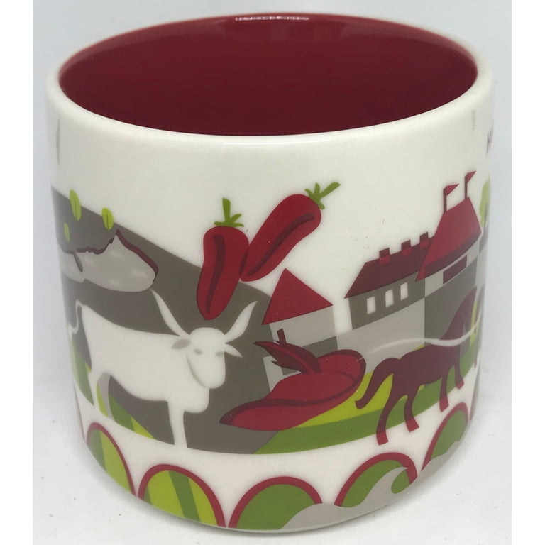 Starbucks You Are Here Collection Hungary Ceramic Coffee Mug New W