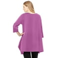 thumbnail image 2 of Woman Within Plus Size French Terry Handkerchief Hem Tunic, 2 of 6