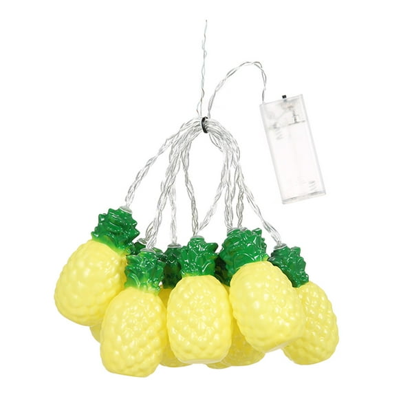 Cateissary de piña con temática navideña, tira de puerta de pared para el hogar, decoración de lámpara, decoración de iluminación para sala Iluminación navideña 1.5 m 10 luces