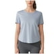 thumbnail image 1 of Camisas de Cuello de Tripulación de Manga Corta para las Mujeres, Moda Casual Color Sólido, Blusas de Cuello Redondo de Yoga Deportivo, 1 of 4