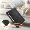 thumbnail image 4 of Fintie Silicone Case for Samsung Galaxy Tab S9 11 Inch 2023 Model (SM-X710/X716B/X718U), [S Pen Holder] Honey Comb Series Kids Friendly Light Weight Shock Proof Protective Cover, Black, 4 of 11