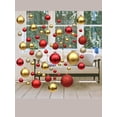 thumbnail image 2 of Adornos navideños de bolas doradas, plateadas y rojas, 6, 8, 10 y 12 cm, de PVC, para colgar en el árbol de Navidad, decoración navideña, regalos para fiestas de Año Nuevo, 2 of 5