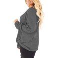 thumbnail image 2 of Women's Plus Size Casual Long Sleeve Twist Knot Tunics Tops Blouses Tshirts for Women, 2 of 6